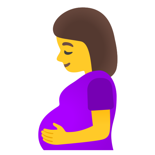 The pregnant woman emoji.