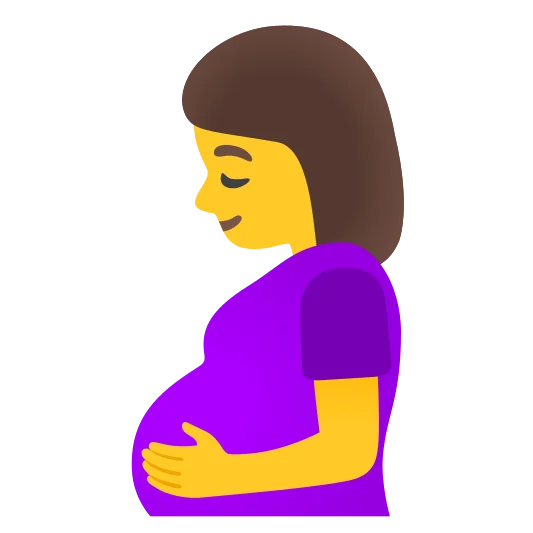 The pregnant woman emoji.