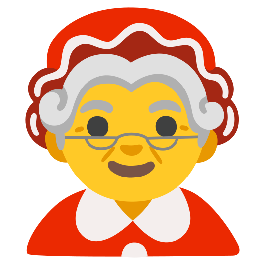 The mrs. claus emoji.