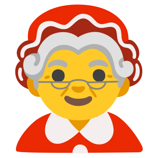 The mrs. claus emoji.