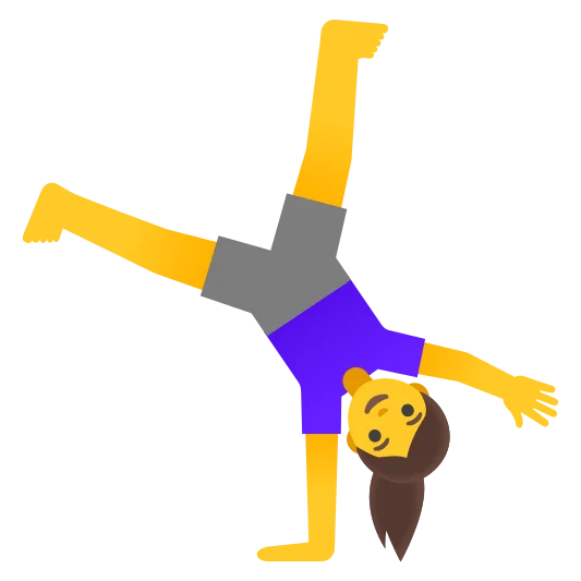 The woman cartwheeling emoji.