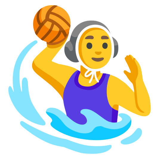 The woman playing water polo emoji.