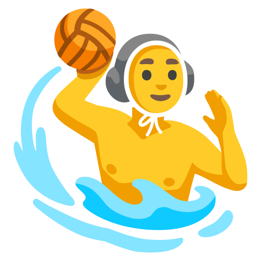 The man playing water polo emoji.
