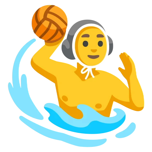 The man playing water polo emoji.