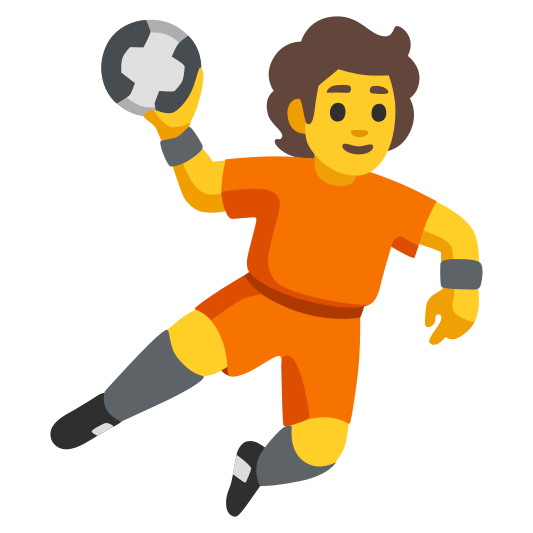 The person playing handball emoji.