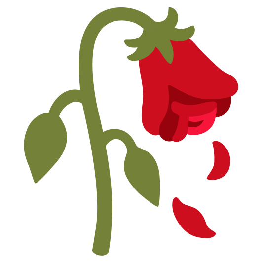 The wilted flower emoji.