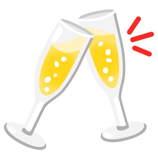 The clinking glasses emoji.