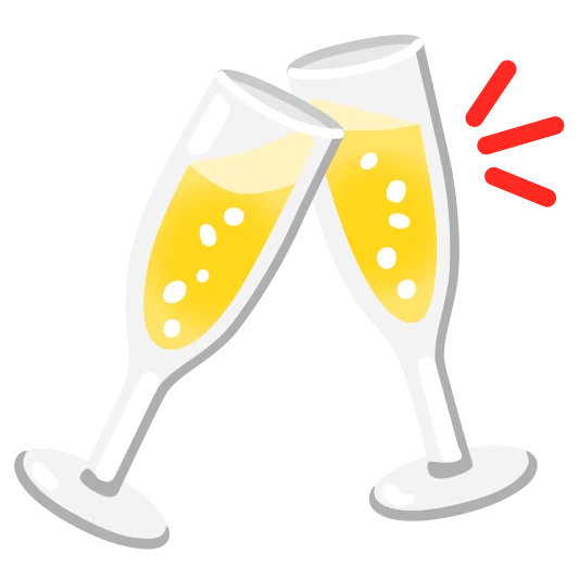 The clinking glasses emoji.