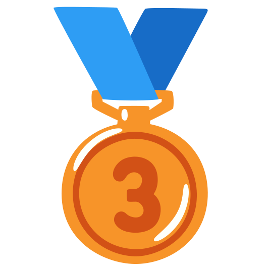 The 3rd place medal emoji.