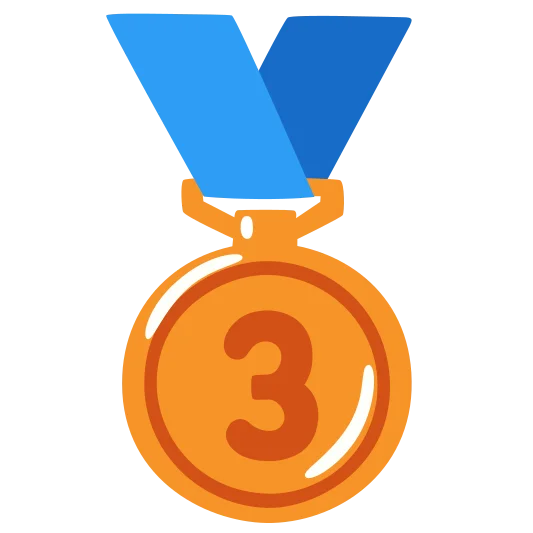 The 3rd place medal emoji.