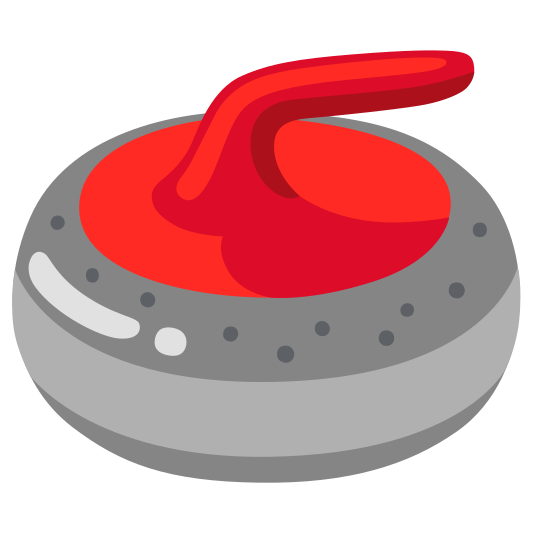 The curling stone emoji.