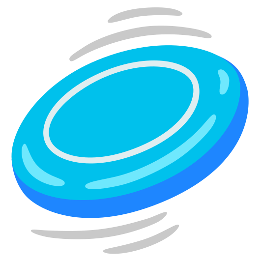 The flying disc emoji.