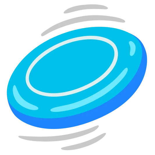 The flying disc emoji.