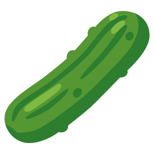 The cucumber emoji.