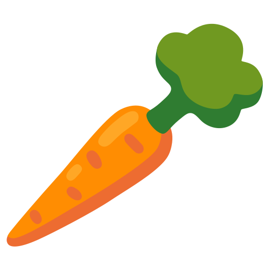 The carrot emoji.