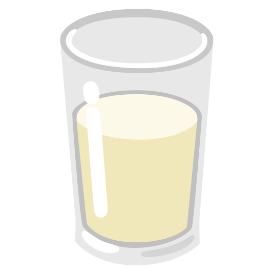The glass of milk emoji.