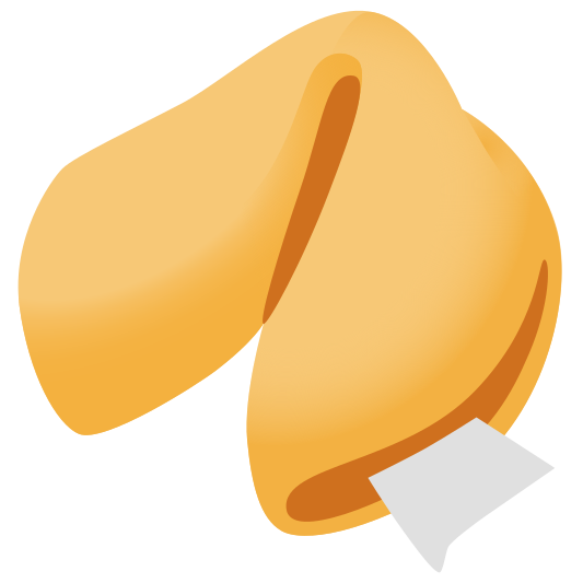 The fortune cookie emoji.