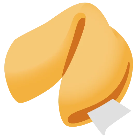 The fortune cookie emoji.