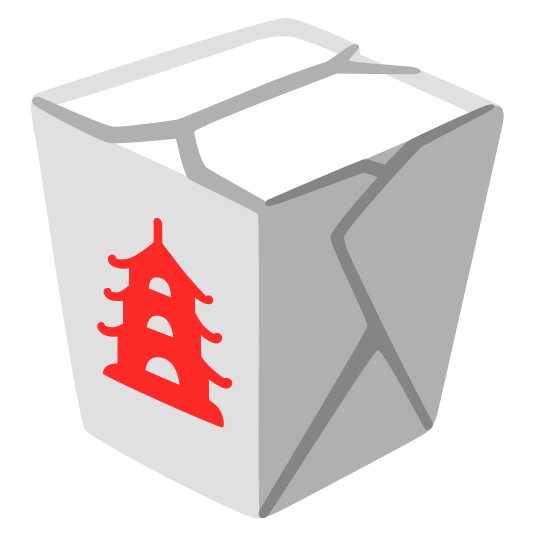 The takeout box emoji.