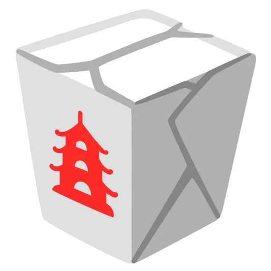 The takeout box emoji.
