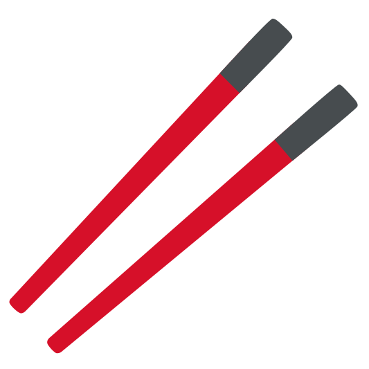 The chopsticks emoji.