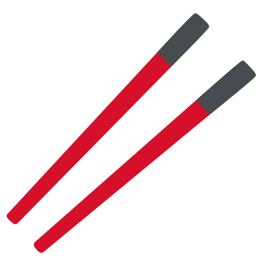 The chopsticks emoji.