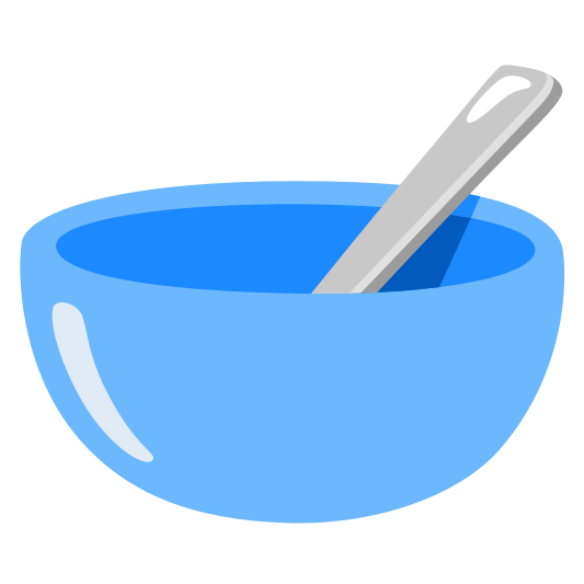The bowl with spoon emoji.