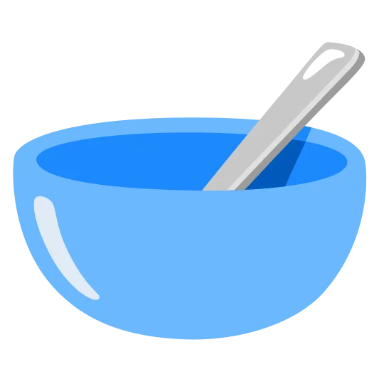The bowl with spoon emoji.