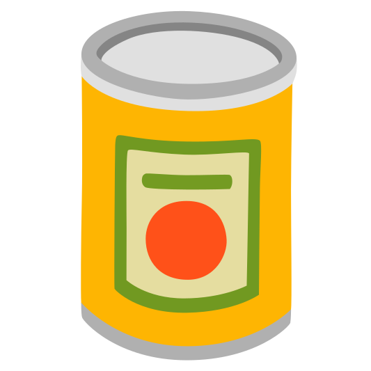 The canned food emoji.