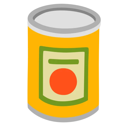 The canned food emoji.