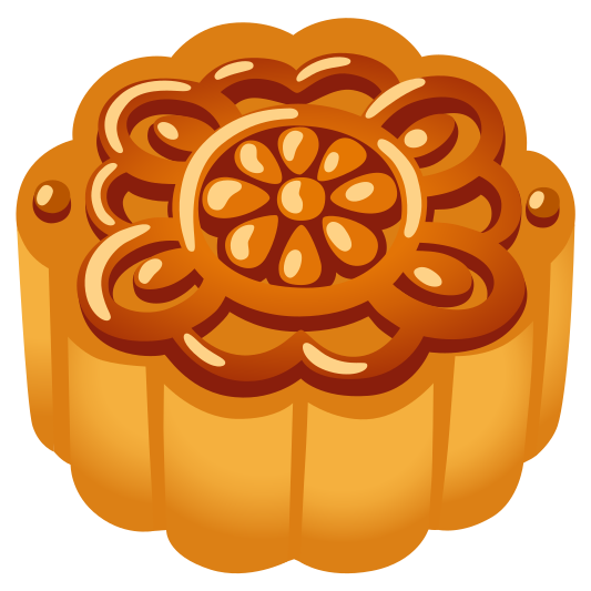 The moon cake emoji.