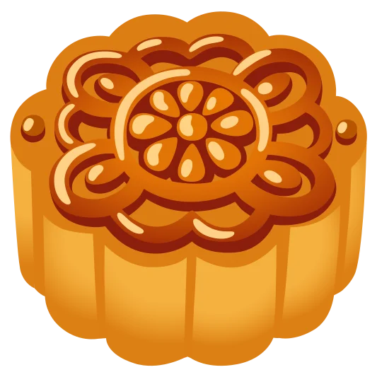 The moon cake emoji.