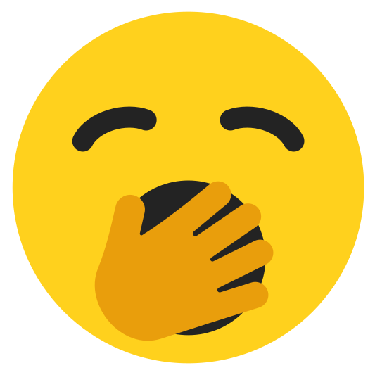 The yawning face emoji.