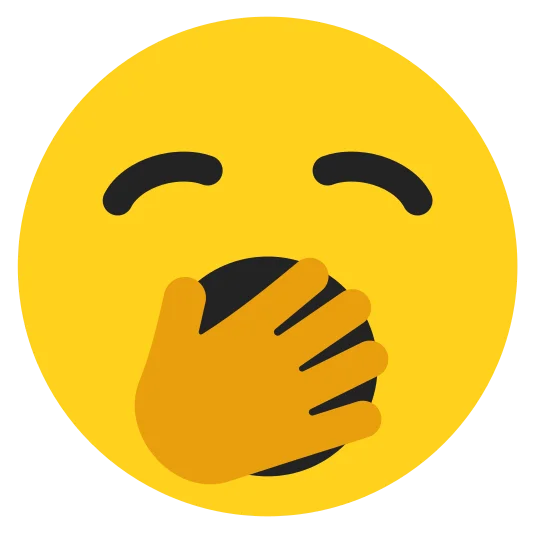 The yawning face emoji.