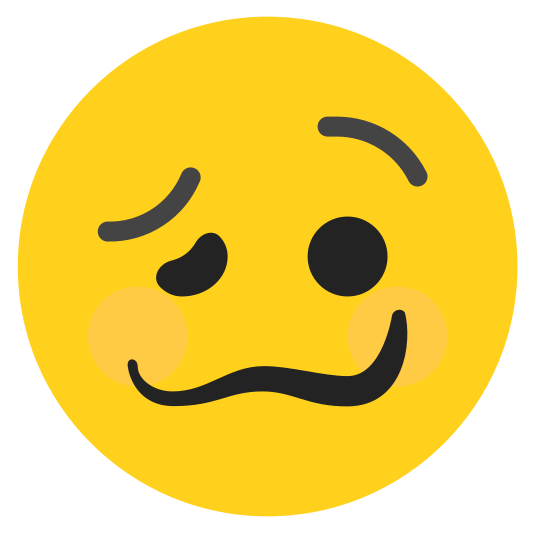 The woozy face emoji.