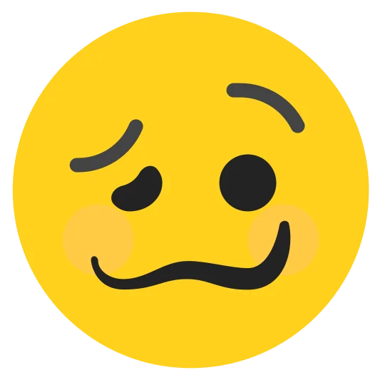 The woozy face emoji.