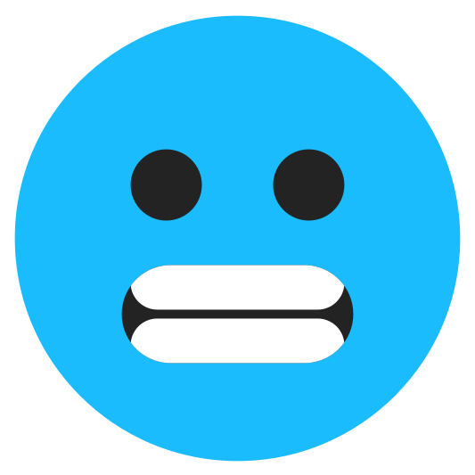 The cold face emoji.
