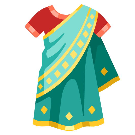 The sari emoji.