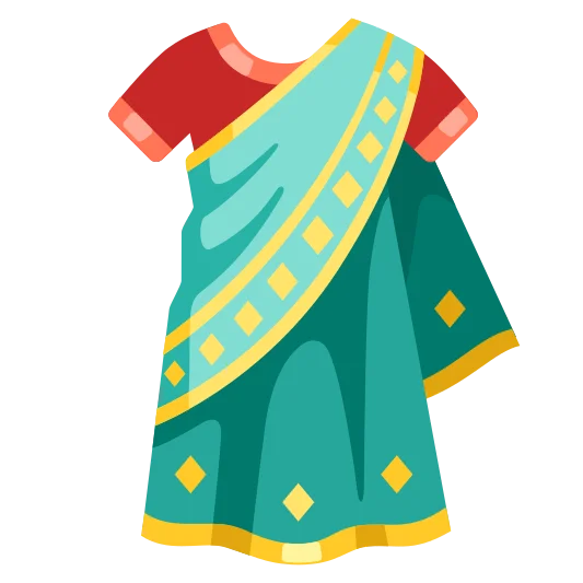The sari emoji.