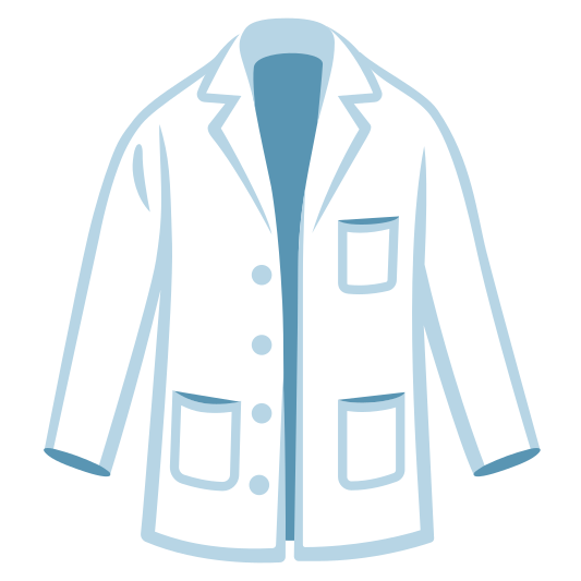 The lab coat emoji.