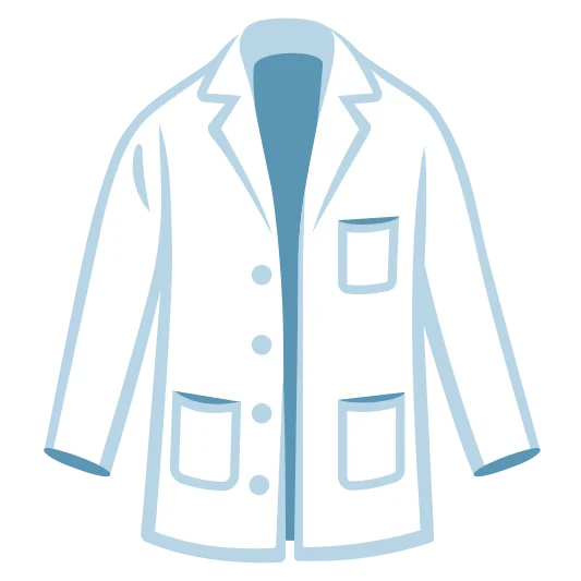The lab coat emoji.