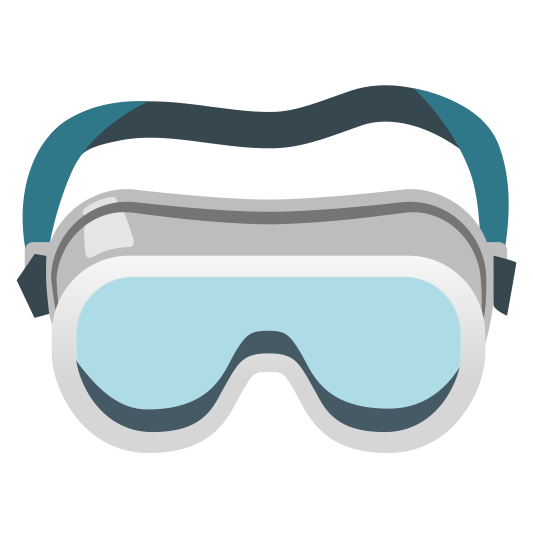 The goggles emoji.