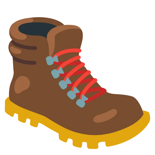 The hiking boot emoji.