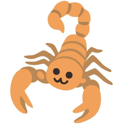 The scorpion emoji.