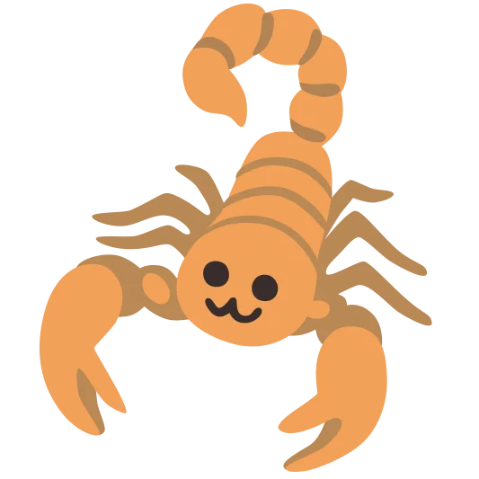 The scorpion emoji.