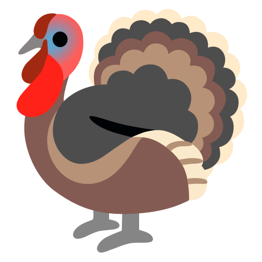 The turkey emoji.
