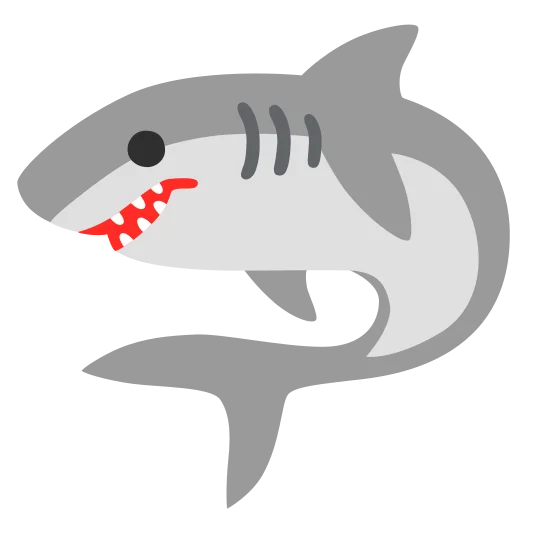 The shark emoji.