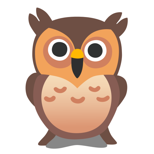 The owl emoji.