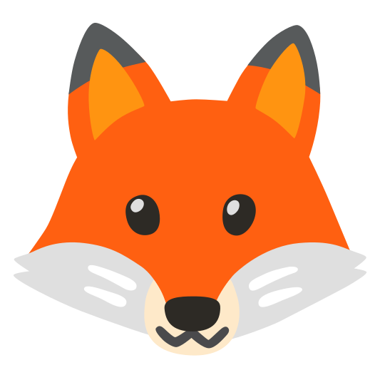 The fox emoji.