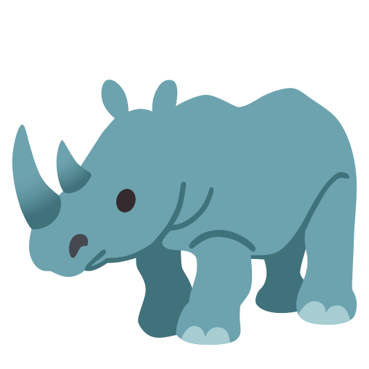 The rhinoceros emoji.